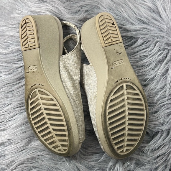 CROCS  DUAL CROCS COMFORT  SANDALS SIZE 8W - Picture 6 of 7